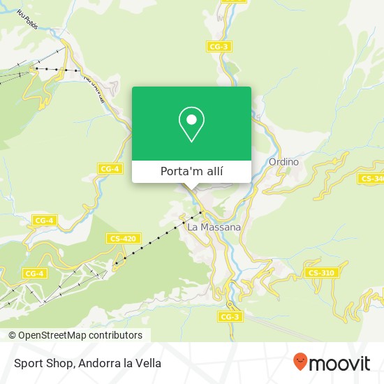 mapa Sport Shop
