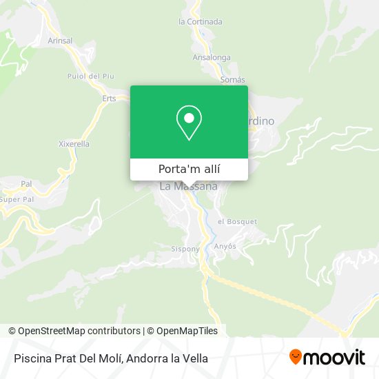 mapa Piscina Prat Del Molí