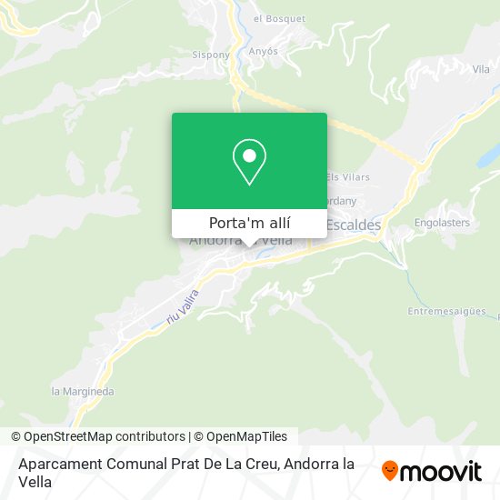 mapa Aparcament Comunal Prat De La Creu