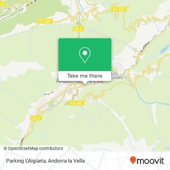 mapa Parking L'Aigüeta