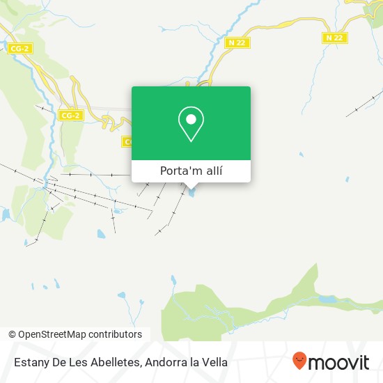 mapa Estany De Les Abelletes