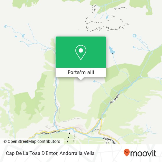 mapa Cap De La Tosa D'Entor