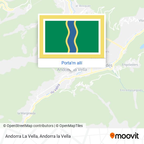 mapa Andorra La Vella