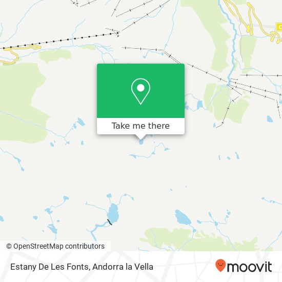 mapa Estany De Les Fonts