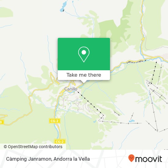 mapa Càmping Janramon