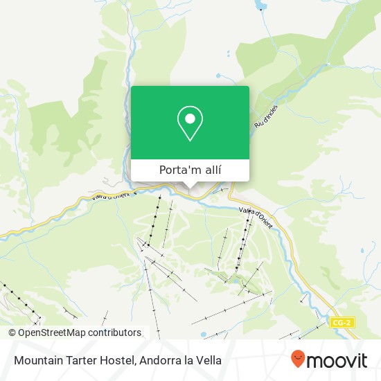 mapa Mountain Tarter Hostel