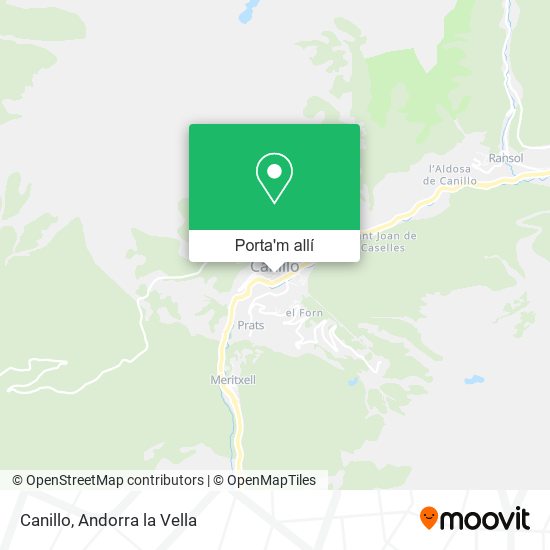 mapa Canillo
