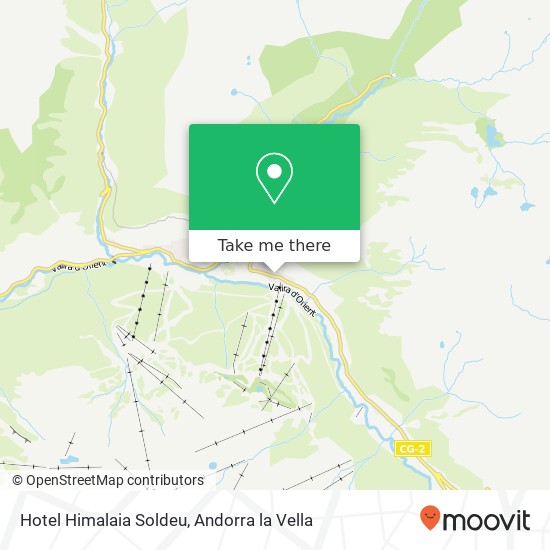 mapa Hotel Himalaia Soldeu