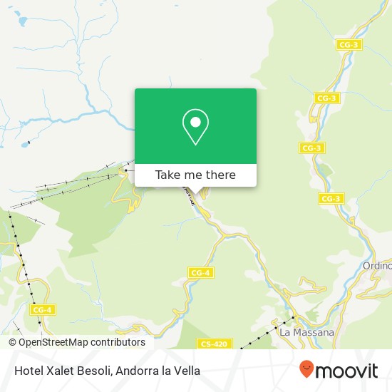 mapa Hotel Xalet Besoli