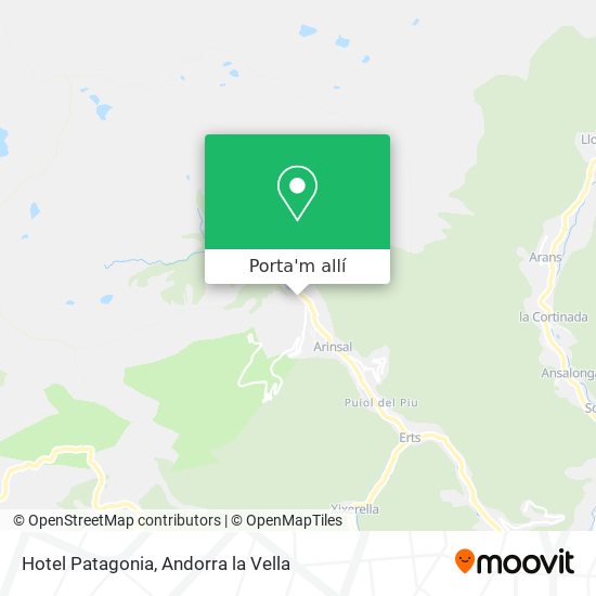 mapa Hotel Patagonia