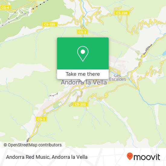 mapa Andorra Red Music