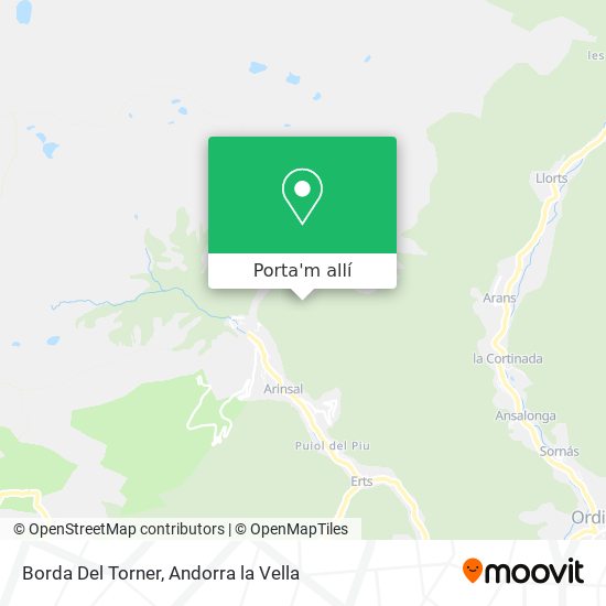 mapa Borda Del Torner
