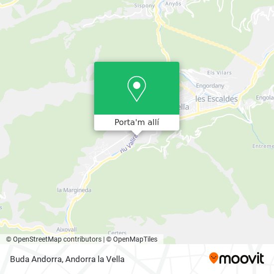 mapa Buda Andorra