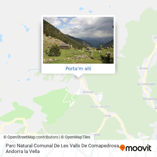 mapa Parc Natural Comunal De Les Valls De Comapedrosa
