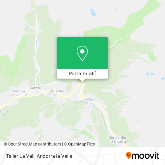 mapa Taller La Vall
