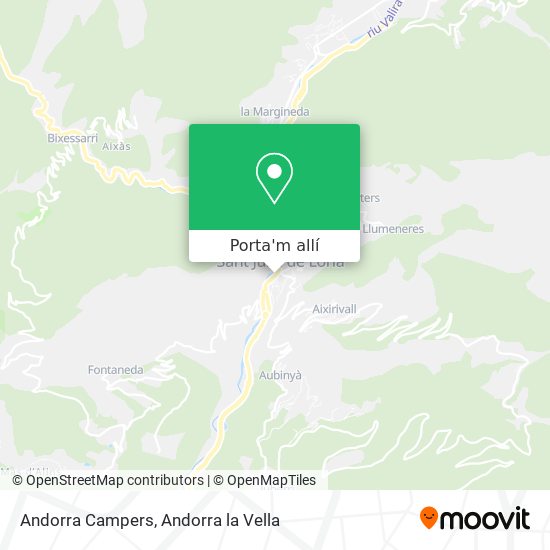 mapa Andorra Campers