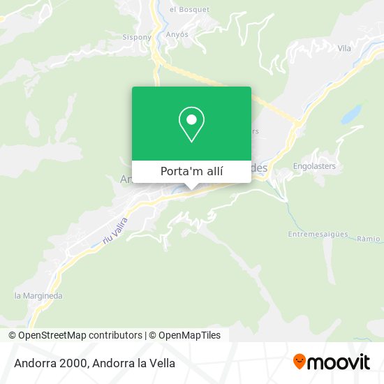 mapa Andorra 2000