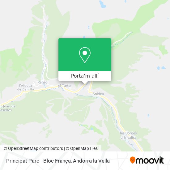 mapa Principat Parc - Bloc França