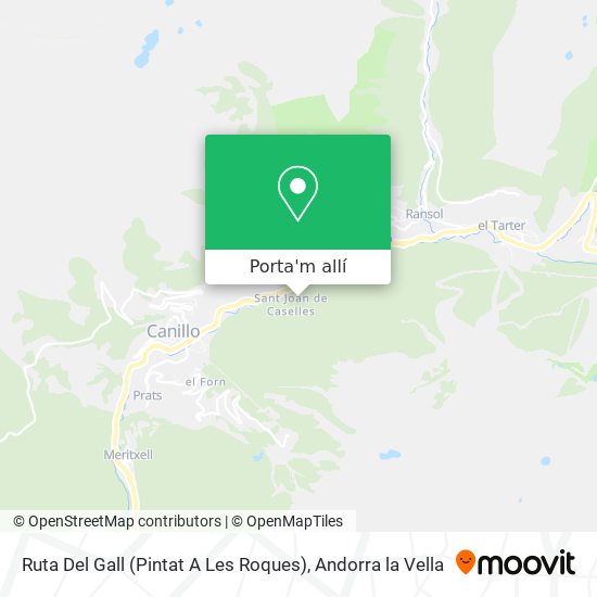 mapa Ruta Del Gall (Pintat A Les Roques)