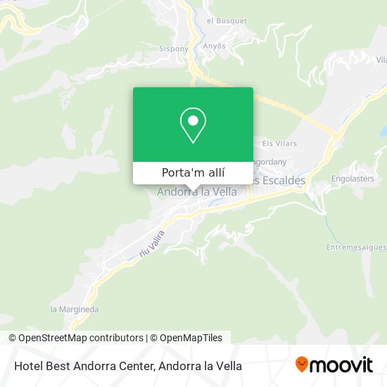 mapa Hotel Best Andorra Center