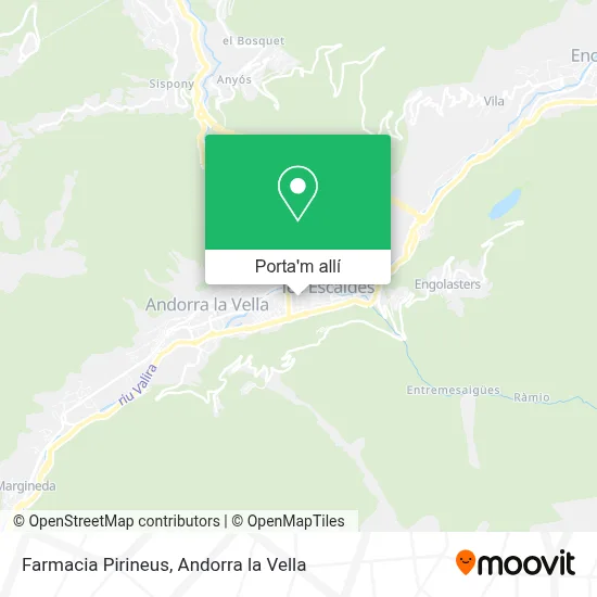 mapa Farmacia Pirineus