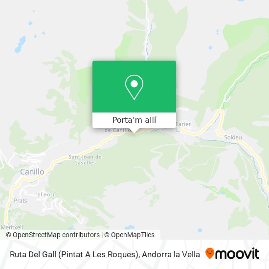 mapa Ruta Del Gall (Pintat A Les Roques)