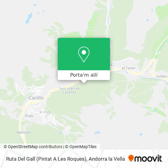 mapa Ruta Del Gall (Pintat A Les Roques)