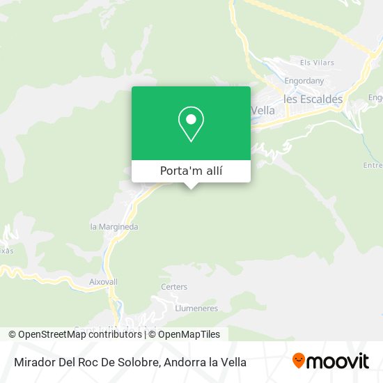 mapa Mirador Del Roc De Solobre