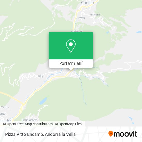 mapa Pizza Vitto Encamp