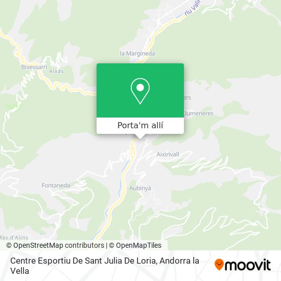 mapa Centre Esportiu De Sant Julia De Loria