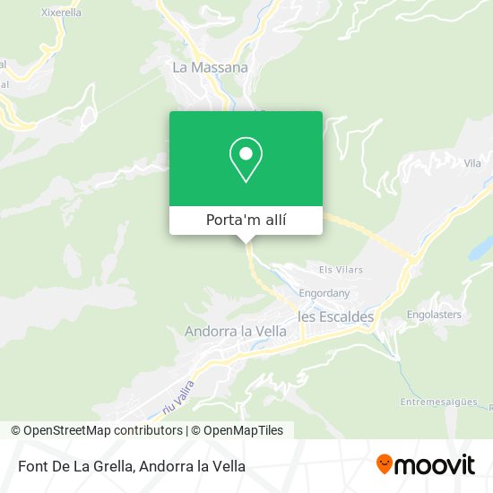 mapa Font De La Grella