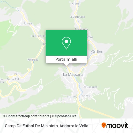 mapa Camp De Futbol De Minipicth