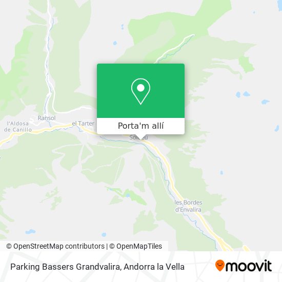 mapa Parking Bassers Grandvalira