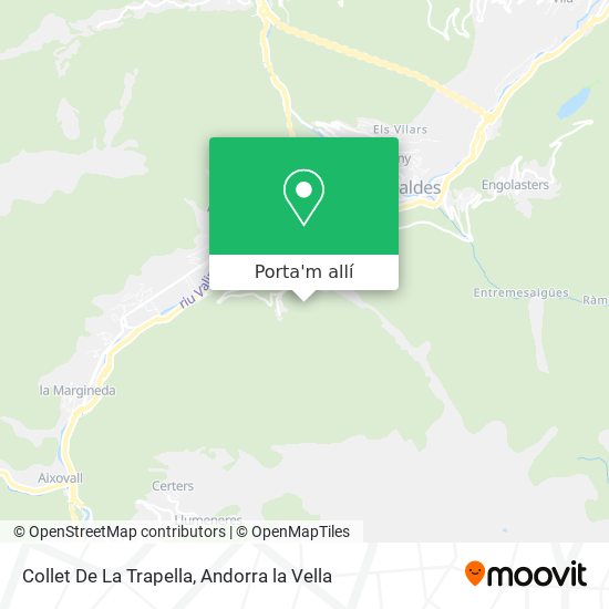 mapa Collet De La Trapella