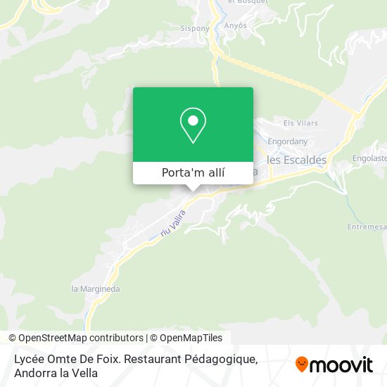 mapa Lycée  Omte De Foix. Restaurant Pédagogique