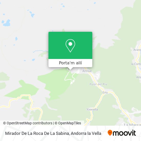 mapa Mirador De La Roca De La Sabina