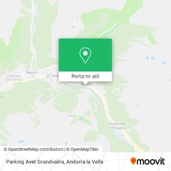 mapa Parking Avet Grandvalira