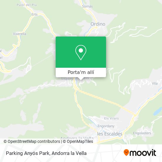 mapa Parking Anyós Park