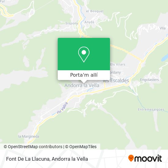 mapa Font De La Llacuna