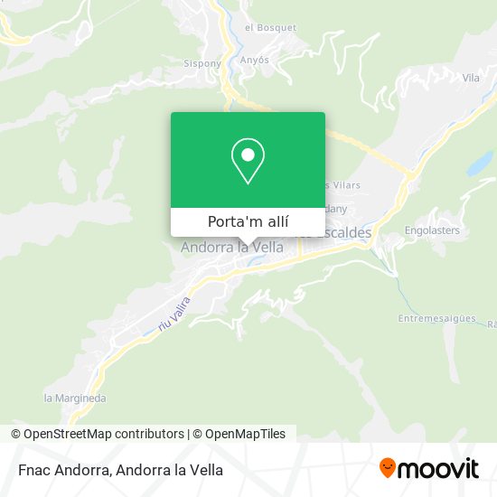 mapa Fnac Andorra
