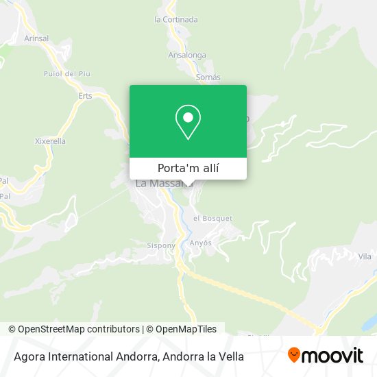 mapa Agora International Andorra
