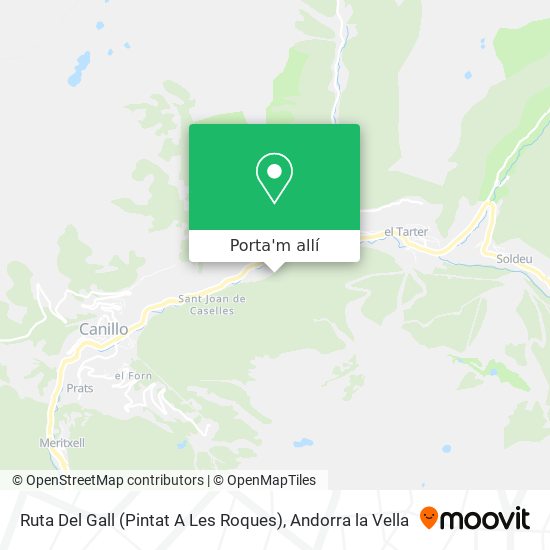 mapa Ruta Del Gall (Pintat A Les Roques)