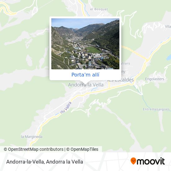 mapa Andorra-la-Vella