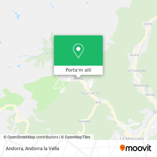 mapa Andorra