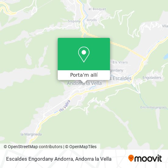 mapa Escaldes Engordany Andorra