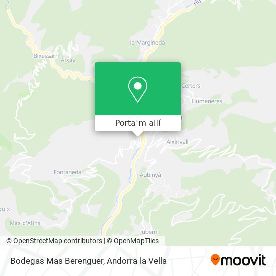 mapa Bodegas Mas Berenguer