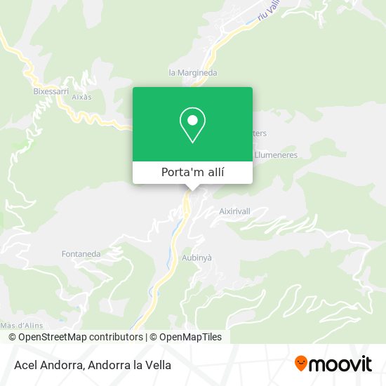 mapa Acel Andorra