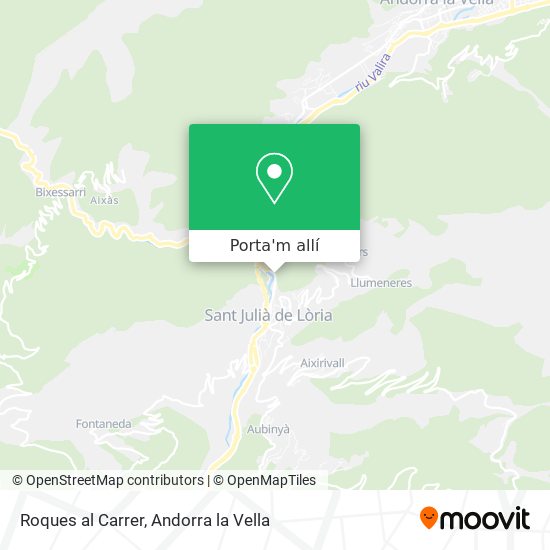 mapa Roques al Carrer
