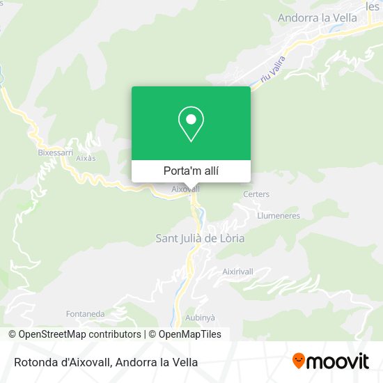 mapa Rotonda d'Aixovall