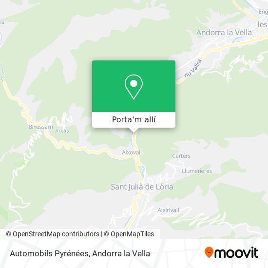 mapa Automobils Pyrénées